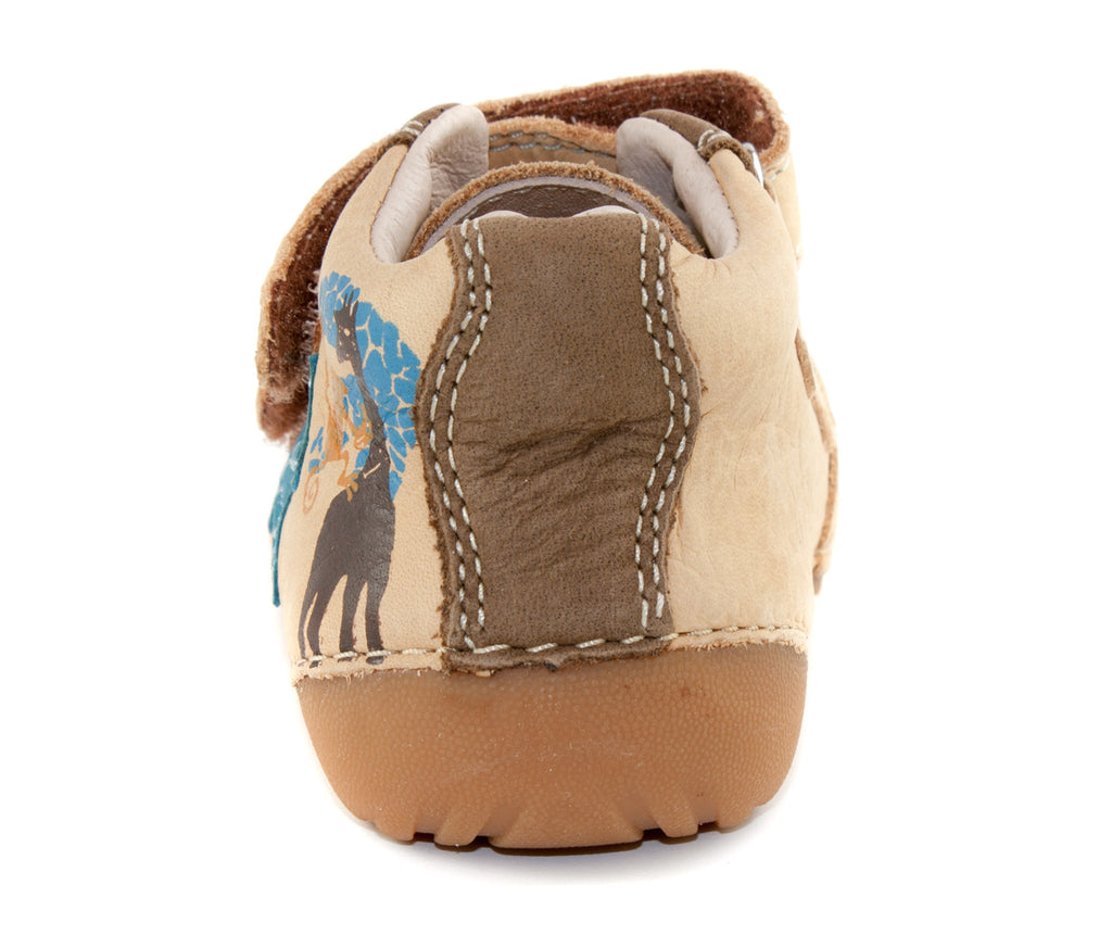 D.D. Step toddler boy shoes light brown Africa theme size US 4-8
